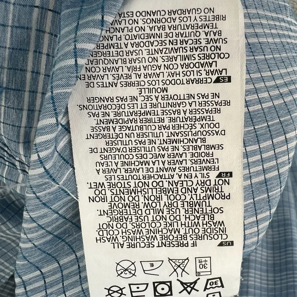 5.11 Tactical Shirt Mens‎ XL Blue White Plaid Button Up Short Sleeve - Picture 14 of 16